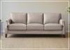 Hydeline Camano Leather Sofa With Nail-Head Finish
