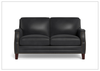 Hydeline Camano Leather Loveseat With Nail-Head Finish