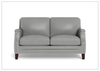 Hydeline Camano Leather Loveseat With Nail-Head Finish