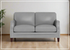 Hydeline Camano Leather Loveseat With Nail-Head Finish