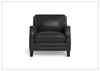 Hydeline Camano Leather Chair With Nail-Head Finish
