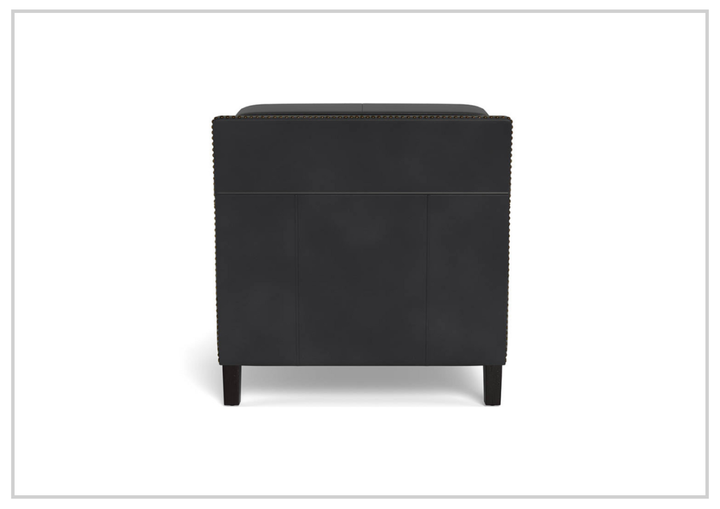 Hydeline Camano Leather Chair With Nail-Head Finish