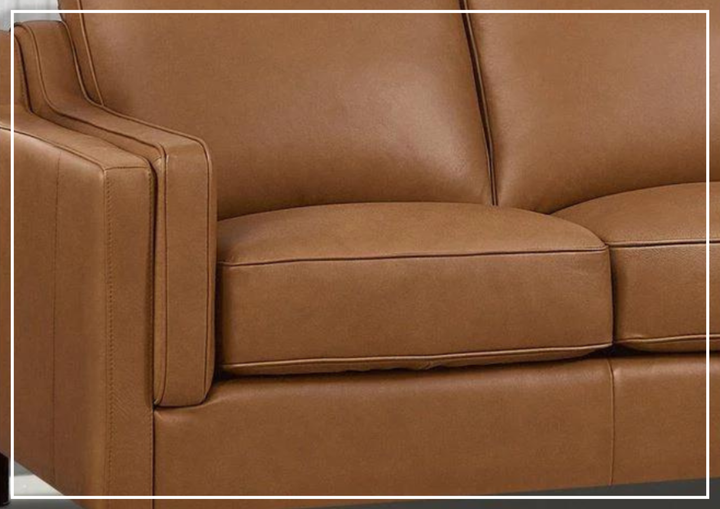 Hydeline Bella 3-Seater Stationary Leather Sofa with Track Arms-Jennihome