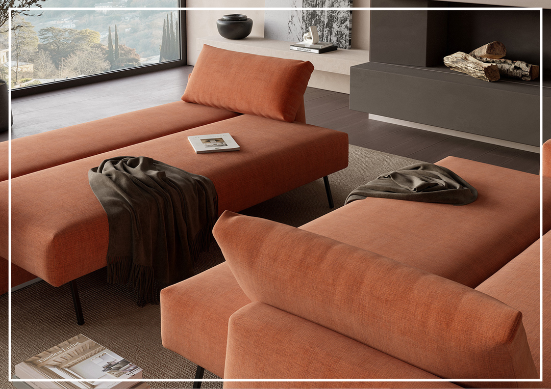 Innovation Living Cone 2-Seater Fabric Sleeper Sofa With Integrated Storage-Jennihome