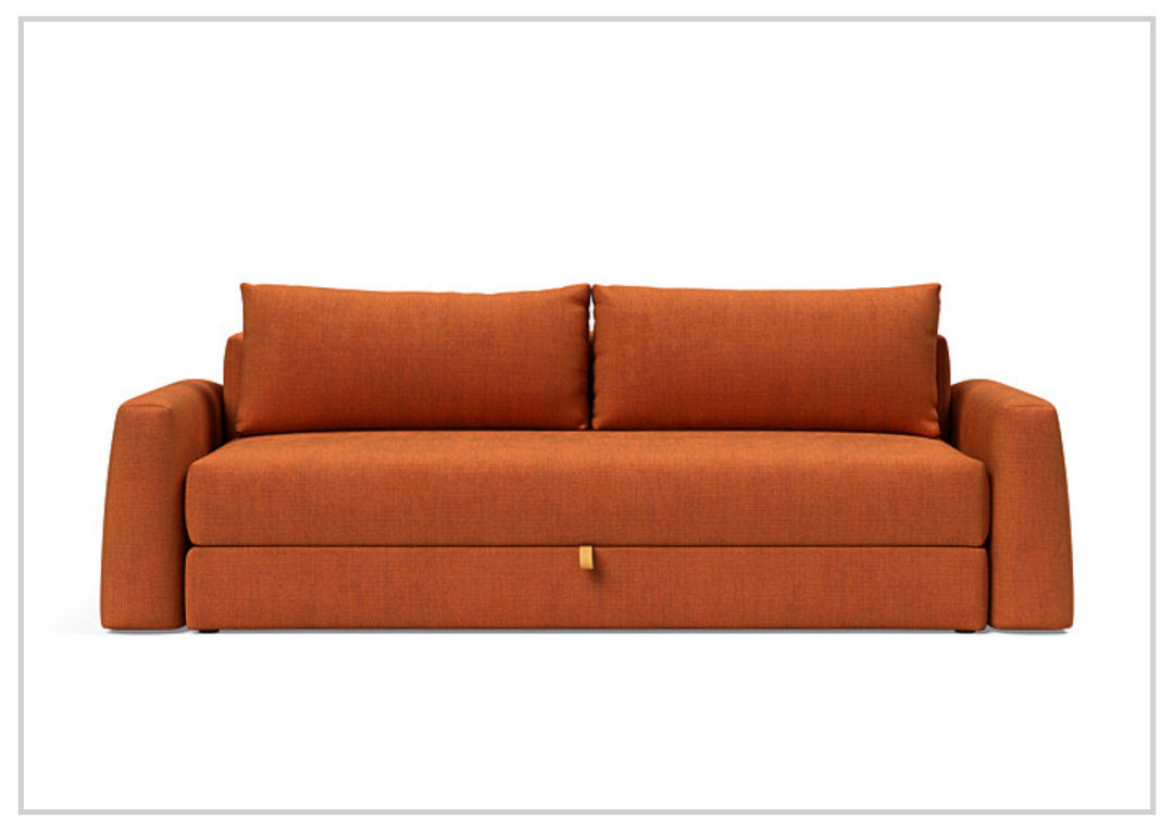 Innovation Living Cone 2-Seater Fabric Sleeper Sofa With Integrated Storage-Jennihome