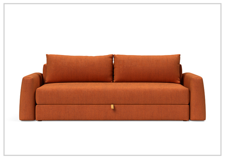 Innovation Living Cone 2-Seater Fabric Sleeper Sofa With Integrated Storage-Jennihome