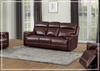 Gio Italia Fabiano 3-Seater Leather Power Reclining Sofa in Brown-Jennihome