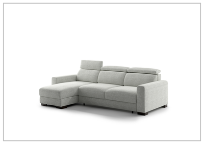 Luonto Elliot Fabric King or Queen Sectional Sofa Sleeper With Reversible Chaise-Jennihome