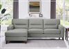 Elm L-Shape 3-Seater Leather Sectional Sofa with Modern Design-Jennihome