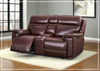 Gio Italia Fabiano 2-Seater Leather Power Reclining Sofa in Brown-Jennihome