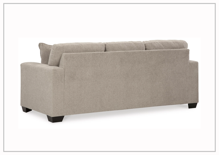 Gio Italia Dolce Queen Fabric Sleeper Sofa in Graphite and Parchment