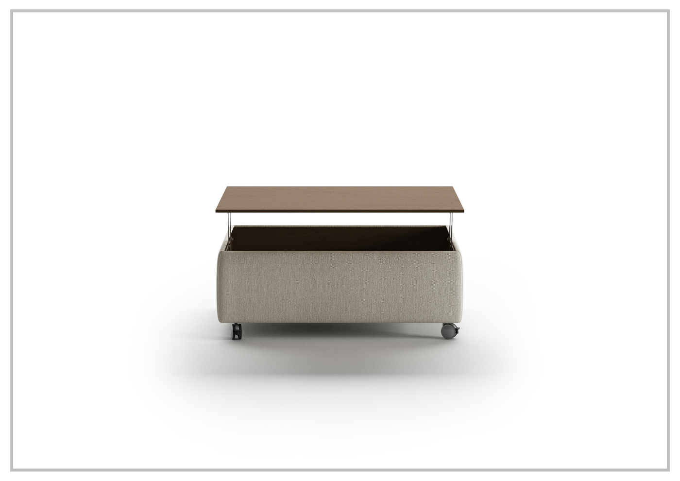 Luonto Functional Coffee Table with Casters-Jennihome