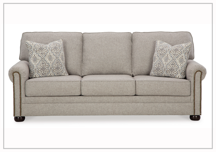 Gio Italia Home Garrison 3-Seat Queen Sleeper Sofa in Gray