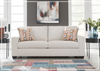 Gio Italia Amalfi Queen Fabric Sleeper Sofa with Decorative Accent Pillows