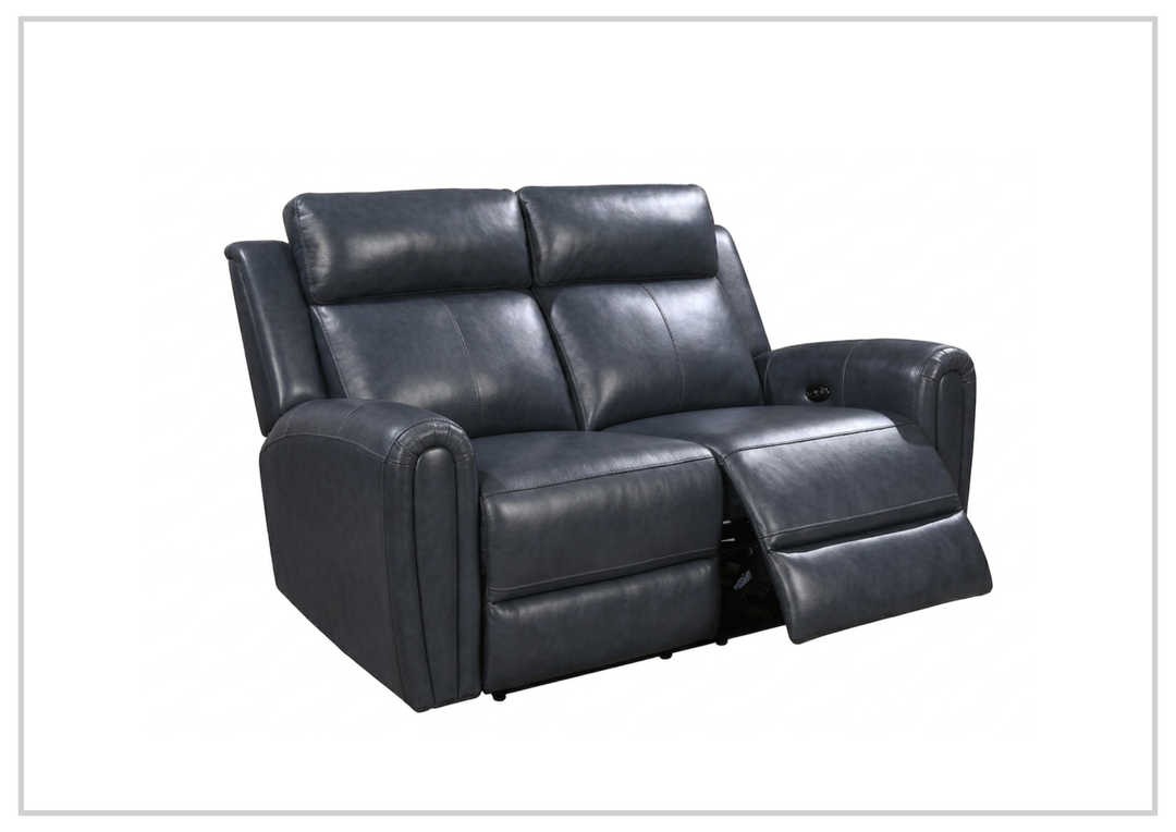 Jaspero Leather Power Reclining Sofa | 2-Seater | Built-In USB | Gio Italia
