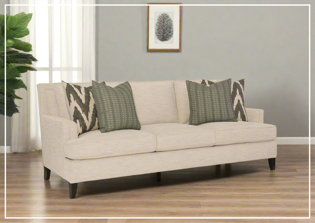 Bernhardt Addison Fabric Sofa in Cream-Jennifer Furniture