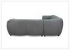 Hydeline Moon Leather 3-Piece Sectional Sofa