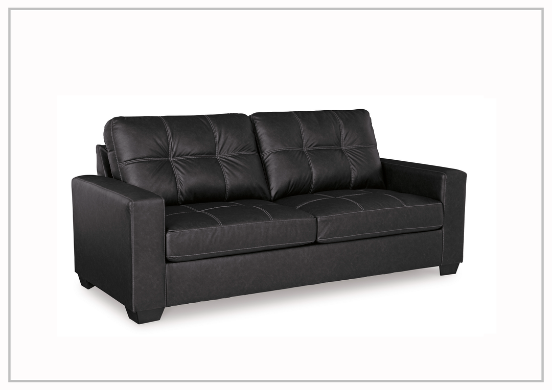 Gio Italia Bellagio Leather Sofa With Track Arms