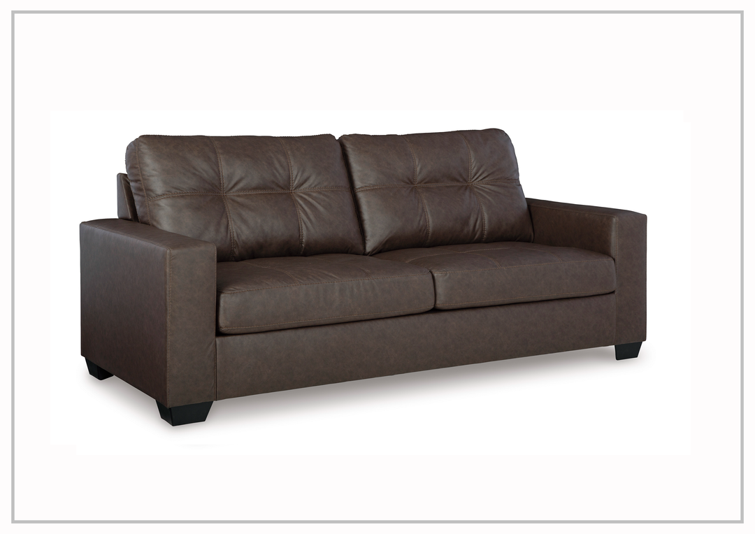 Gio Italia Bellagio Queen Faux Leather Sleeper Sofa