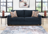 Gio Italia Amalfi Queen Fabric Sleeper Sofa with Decorative Accent Pillows