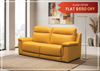 Delano Queen Sleeper Sofa | Leather | Padded Arms | Klaussner