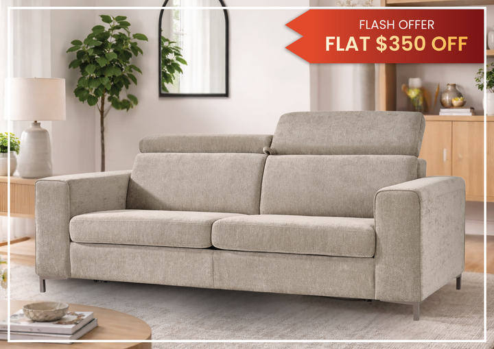 Klaussner Paris Fabric Sleeper Sofa with Easy Open mechanism