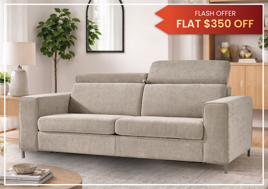 Klaussner Paris Fabric Sleeper Sofa with Easy Open mechanism