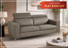 Klaussner Paris Fabric Sleeper Sofa with Easy Open mechanism