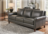 Laguna 3-Seater Leather Sofa with Elegant Rolled Arms