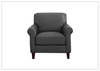 Laguna Leather Living Room Set with Elegant Rolled Arms