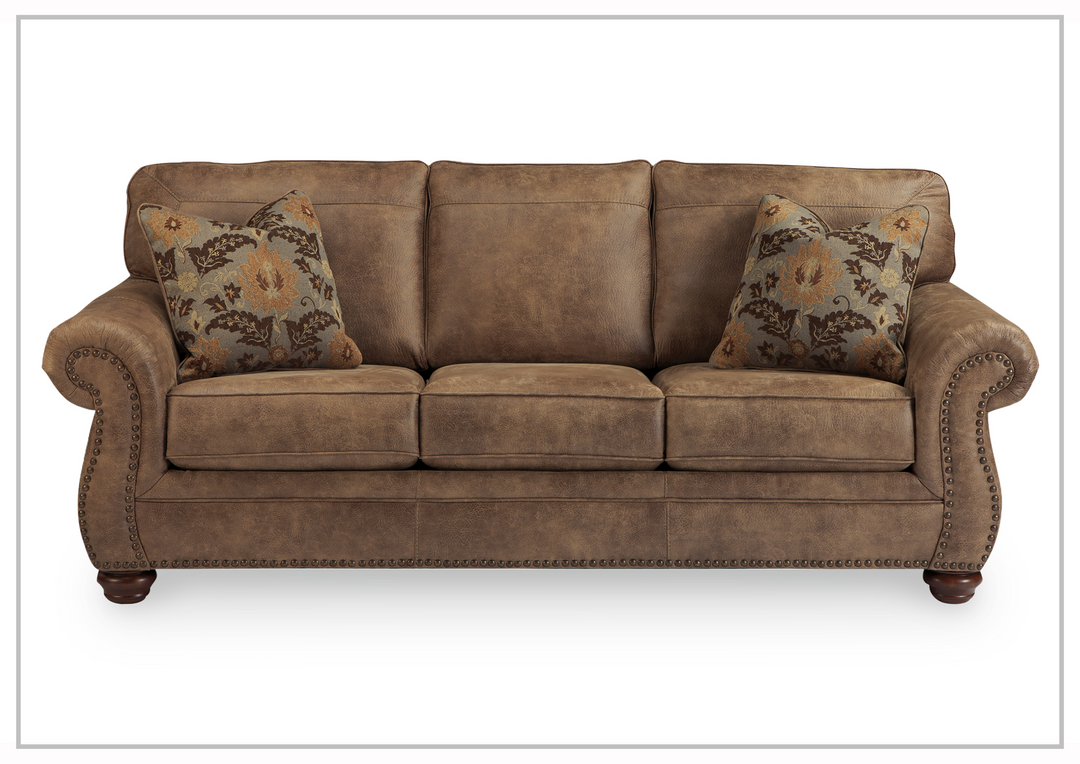 Gio Italia Lavenglen Earth Brown 3-Seater Queen Sleeper Sofa