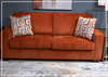 Gio Italia Amalfi Queen Fabric Sleeper Sofa with Decorative Accent Pillows