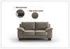 Poet Loveseat Sofa with HR Foam-Jennihome