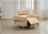 Klaussner Luca Power Reclining Chair in Camel with Adjustable Headrest and Footrest