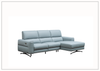 Klaussner Milano Blue Power Reclining Sectional Sofa with Adjustable Footrests