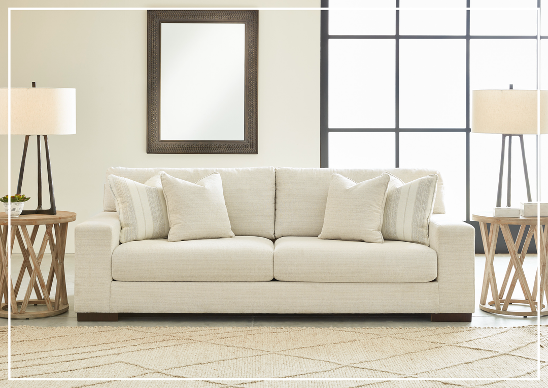 Gio Italia Modena 3 seater Fabric Sofa in Beige