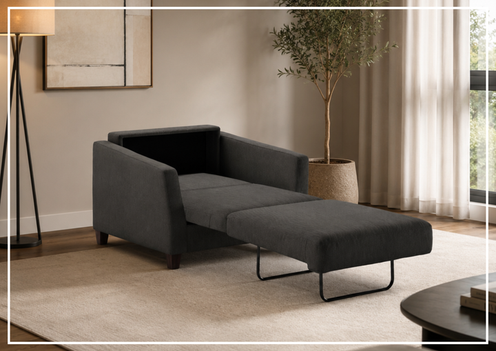 Monika Fabric Sleeper Sofa | Nest Function | Foam Mattress | Luonto