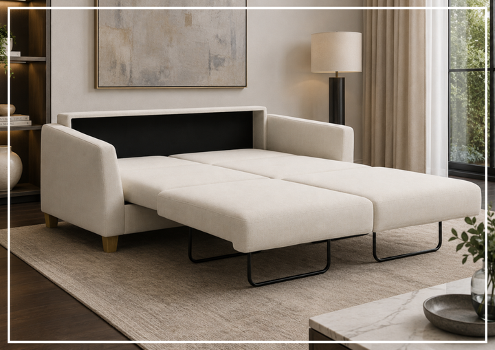 Monika Fabric Sleeper Sofa | Nest Function | Foam Mattress | Luonto