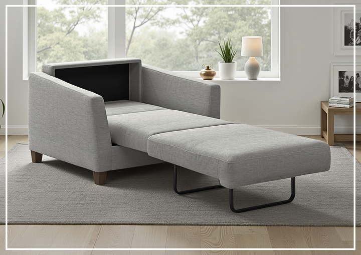Monika Fabric Sleeper Sofa | Nest Function | Foam Mattress | Luonto