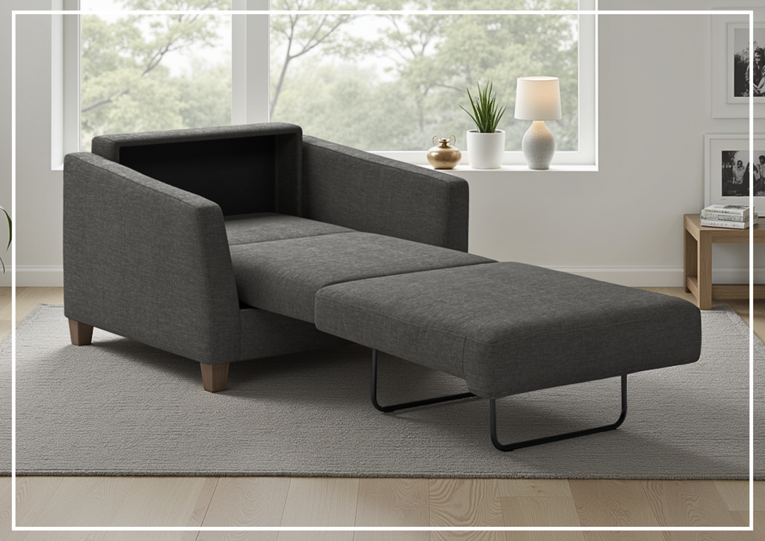 Monika Fabric Sleeper Sofa | Nest Function | Foam Mattress | Luonto