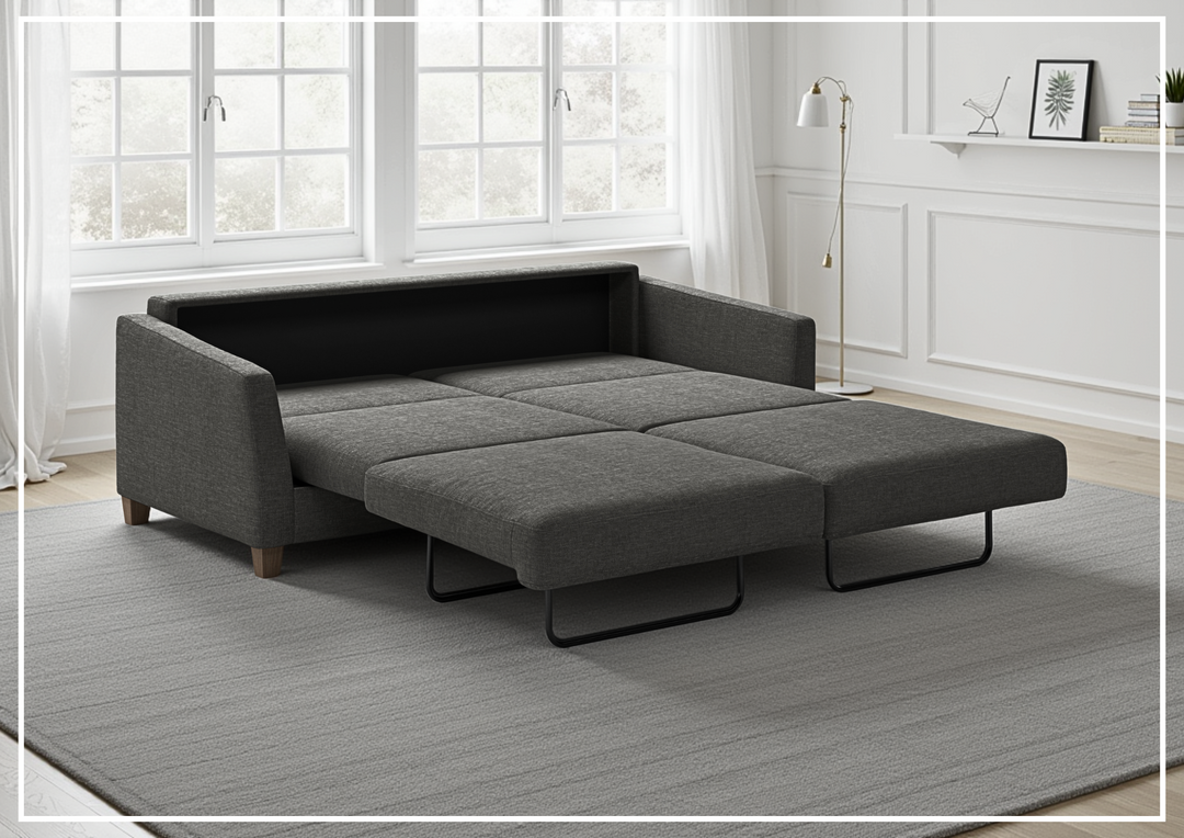Monika Fabric Sleeper Sofa | Nest Function | Foam Mattress | Luonto