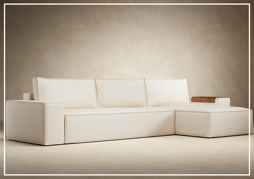 Innovation Living Newilla Fabric 3-Seater L-Shape Sectional Sleeper Sofa