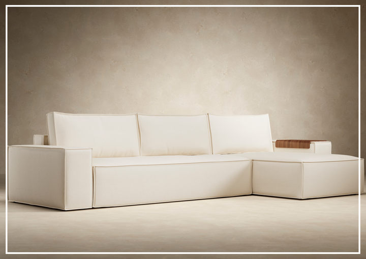Innovation Living Newilla Fabric 3-Seater L-Shape Sectional Sleeper Sofa