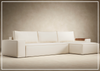 Innovation Living Newilla Fabric 3-Seater L-Shape Sectional Sleeper Sofa