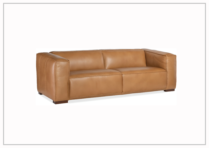 Hooker Furniture Maria Premium 2-Seater Leather Living Room Sofa-Jennihome