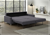 Nico King Sleeper Sofa | Fabric | Nest Mechanism | Walnut / Chrome Legs | Luonto