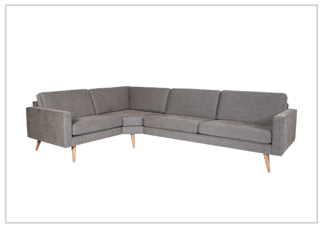 Fjords Nordic Sectional Sofa with Premium Fabric Upholstery-Jennihome