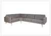 Fjords Nordic Sectional Sofa with Premium Fabric Upholstery-Jennihome
