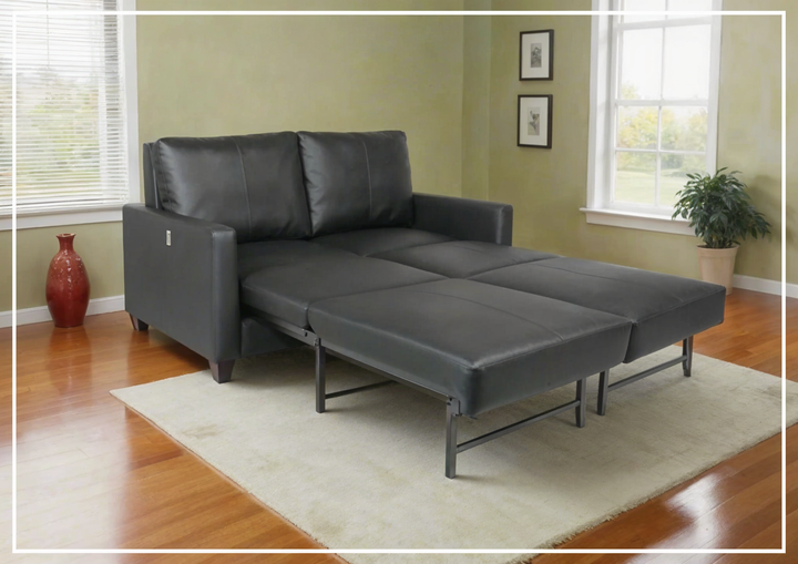 Gio Italia Home Nova Leather Queen Sleeper Sofa With Nest Mechanism-Jennihome