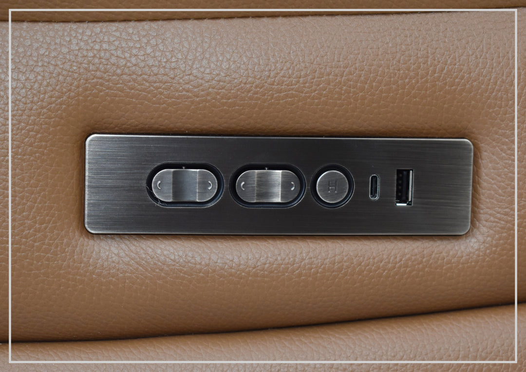 Novera Power Reclining Loveseat | Dual Motor | USB Charging | Klaussner